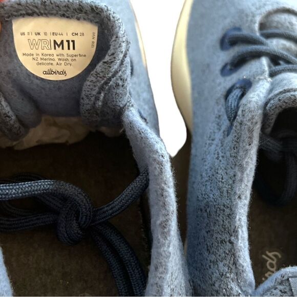 Allbirds Blue Wool Runner Sneakers - Picture 4 of 6